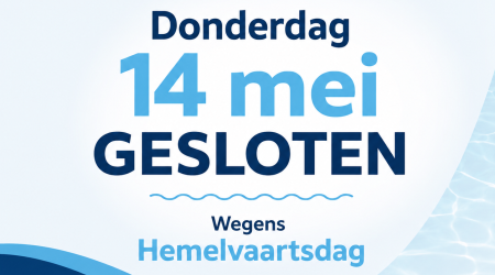 Hemelvaartsdag gesloten