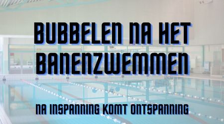 Bubbelen na het banenzwemmen